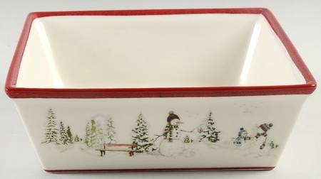 Snowman 8" Square Baker