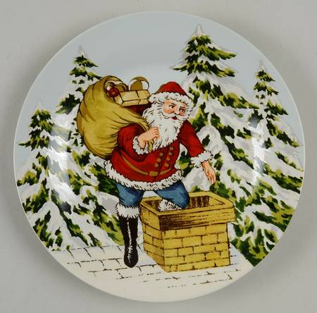 Vintage Holiday Salad/Dessert Plate