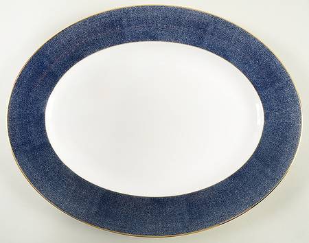 Stardust Night 14" Oval Serving Platter