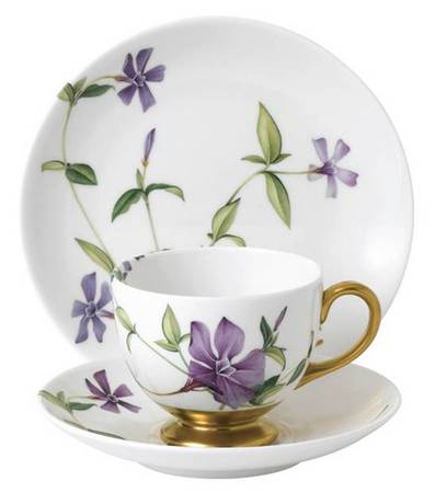 Floral Eden Footed Cup & Saucer Set
