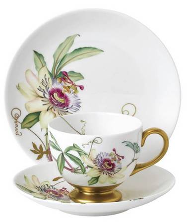 Floral Eden Footed Cup & Saucer Set