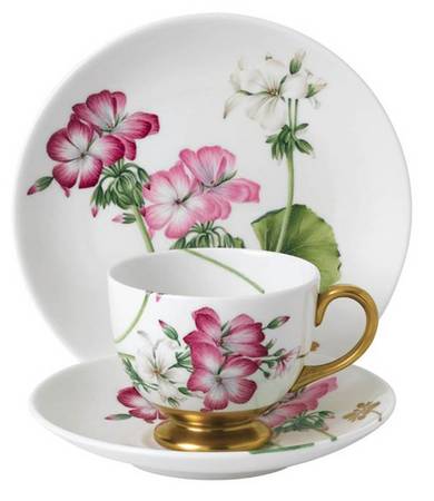 Floral Eden Footed Cup & Saucer Set