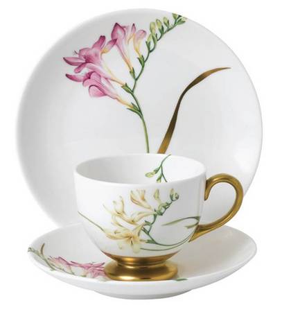Floral Eden Footed Cup & Saucer Set