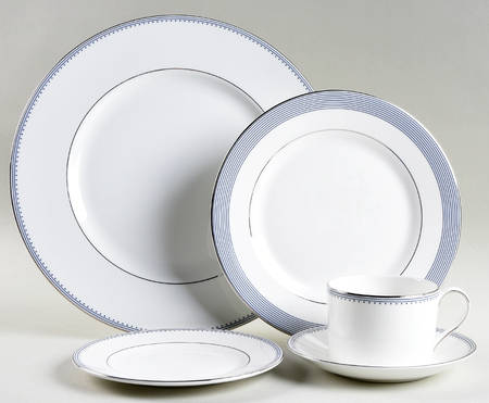 Grosgrain Indigo 5 Piece Place Setting