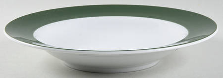 Newport Green Large Rim Soup Bowl