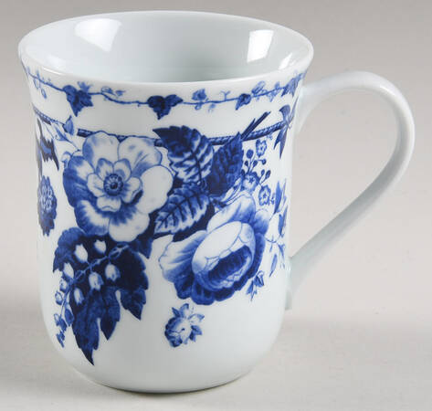 French Blue Bouquet Mug