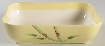 Bambu Yellow 8" Oval Vegetable Bowl