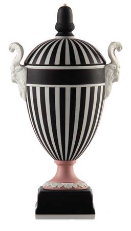 Lord Wedgwood Covered Vase with Acorn Finial Lid