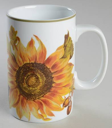 Botanical Sunflower Tall Mug