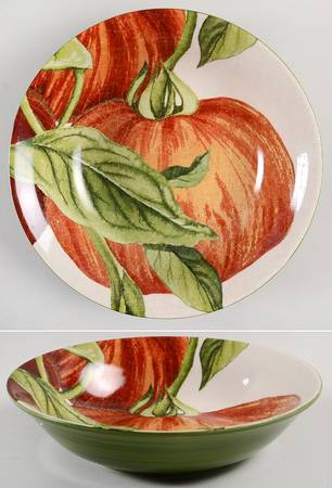 Heirloom Tomato 9" Individual Pasta Bowl