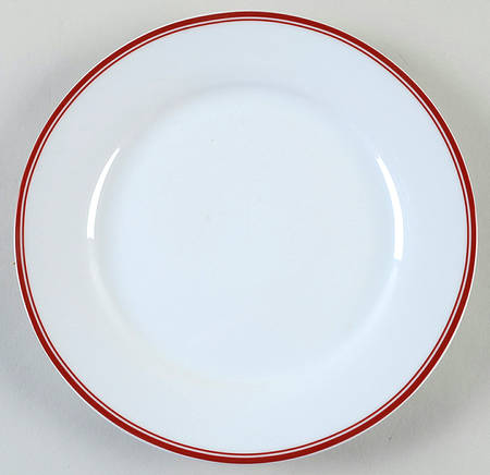 Open Kitchen Bistro Red Salad Plate