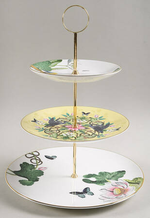 Wonderlust 3 Tier Pedestal Stacking Cake Stand