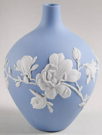 Magnolia Blossom-Blue 5" Bud Vase by Wedgwood