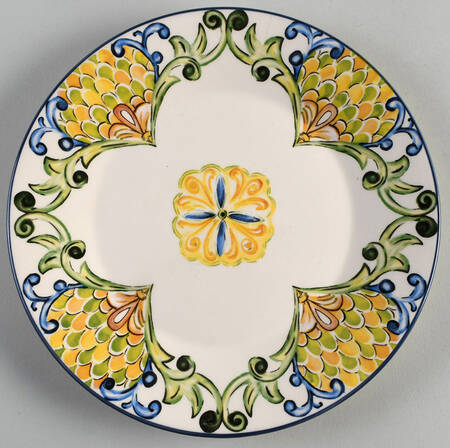 Peacock Luncheon Plate