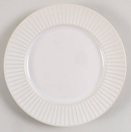 Textured White Salad Plate