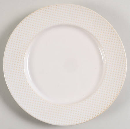 Textured White Salad Plate