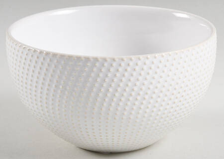 Textured White Soup/Cereal Bowl