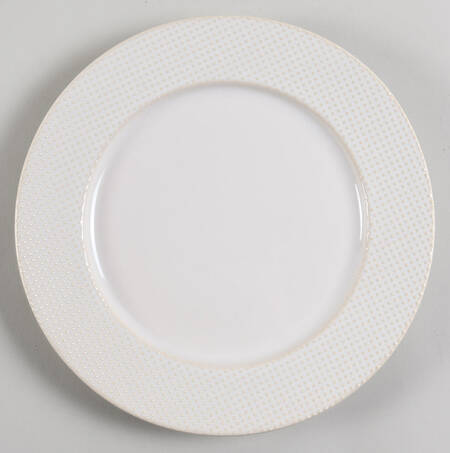 Textured White Dinner Plate