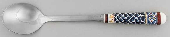 Sicily Salad Serving Spoon with Stainless Bowl