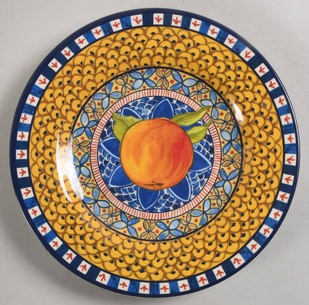 Sicily Melamine Salad Plate