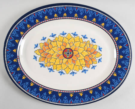 Sicily 17" Melamine Oval Serving Platter