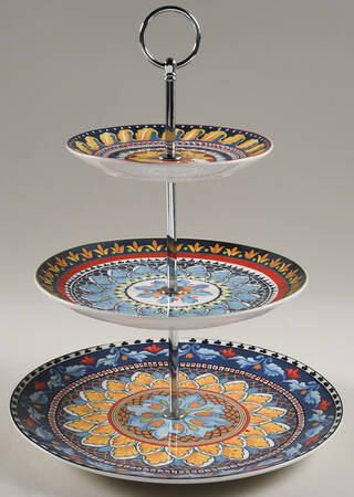 Sicily 3-Tiered Serving Tray (DP, SP, BB)