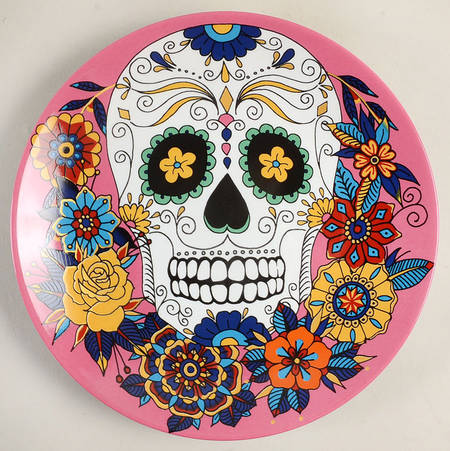 Day of the Dead Salad Plate
