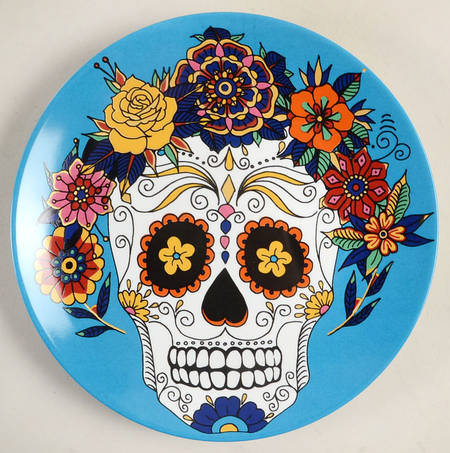 Day of the Dead Salad Plate