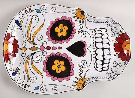 Day of the Dead 18" Figural Platter