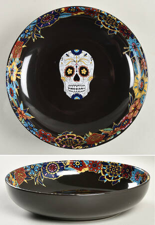 Day of the Dead 8" Individual Pasta Bowl