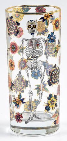Day of the Dead 16 Oz Glassware Highball