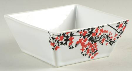 Zaire Red Square Cereal Bowl