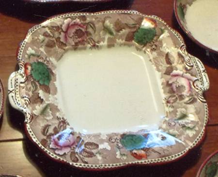 A2166 Square Handled Cake Plate