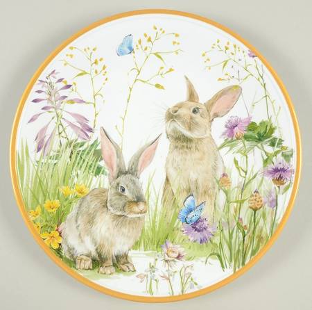 Floral Meadow Melmac/Melamine Child's Plate