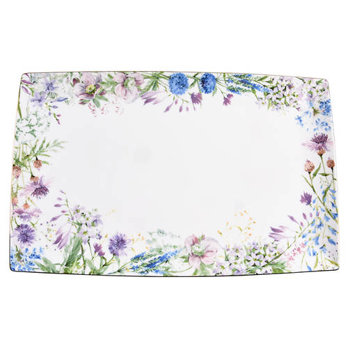 Floral Meadow 16" Rectangular Serving Platter