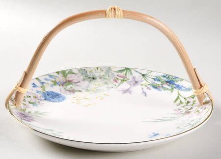 Floral Meadow 5 3/8"-5 5/8" Bamboo Handled Serving Plate  HC