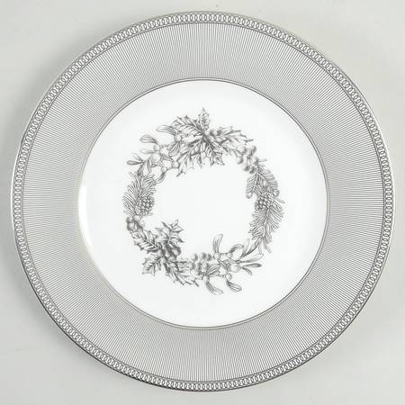 Winter White Salad Plate