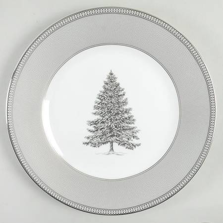 Winter White Salad Plate