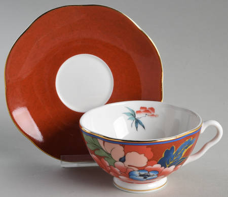 Paeonia Blush Footed Cup & Saucer Set