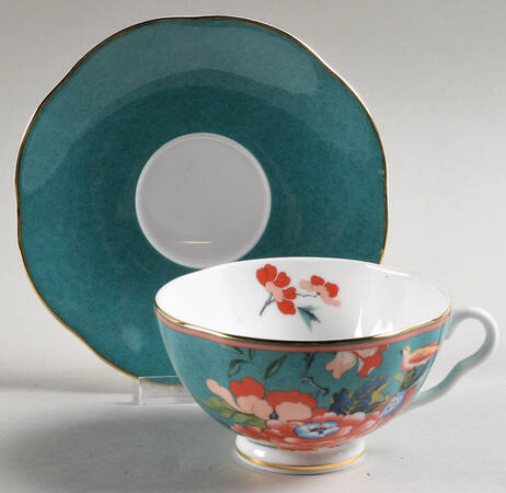 Paeonia Blush Footed Cup & Saucer Set