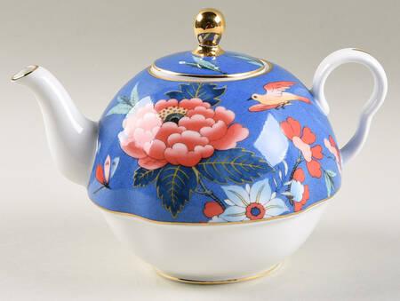 Paeonia Blush Teapot for Individual Teapot & Lid with Cup