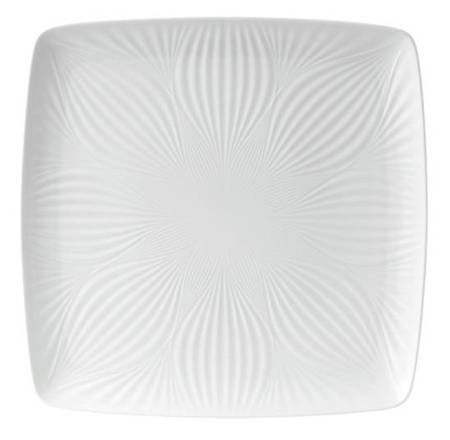 White Folia 11" Square Tray
