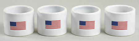 American Flag Napkin Ring - Set of 4