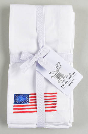 American Flag Cloth Napkin - Set of 4