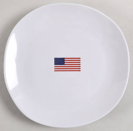 American Flag Melamine Salad Plate