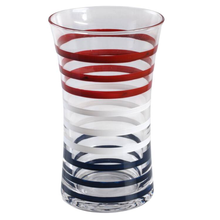 American Flag Glassware Tall Tumbler