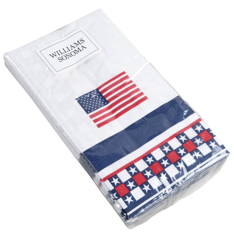 American Flag Package of Paper Guest Towel Napkins