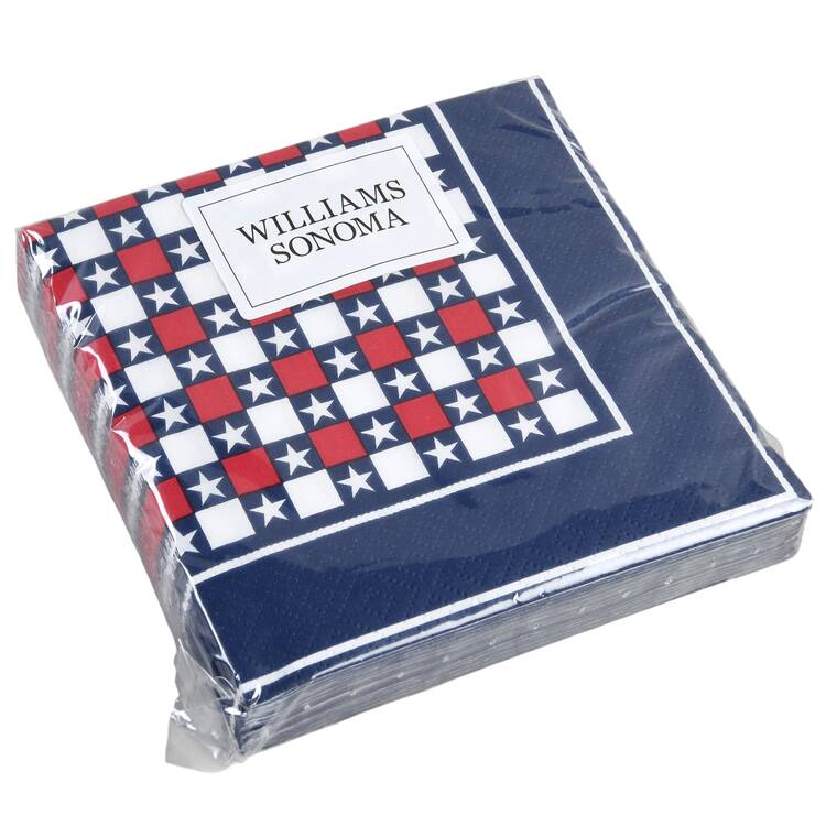 American Flag Package of Paper Cocktail Napkins