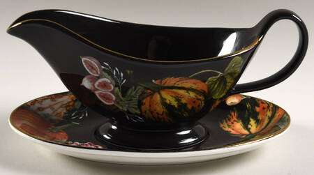 Harvest Pumpkin Gravy Boat & Underplate