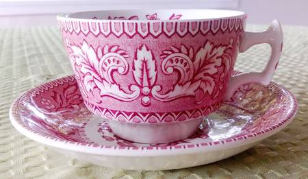 Westminster Pink Footed Cup & Saucer Set